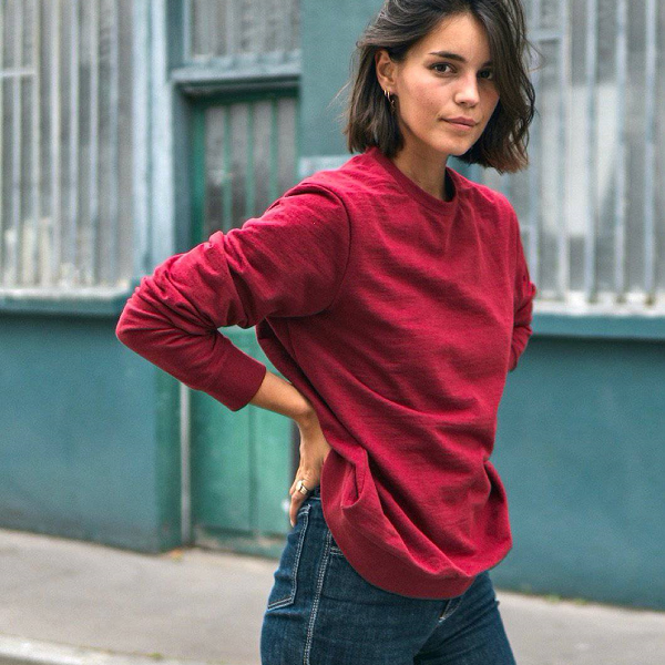 sweat-unisexe-100-recycle-a-partir-de-plastique-et-vetement-couleur-grenat-de-chez-hero-femme