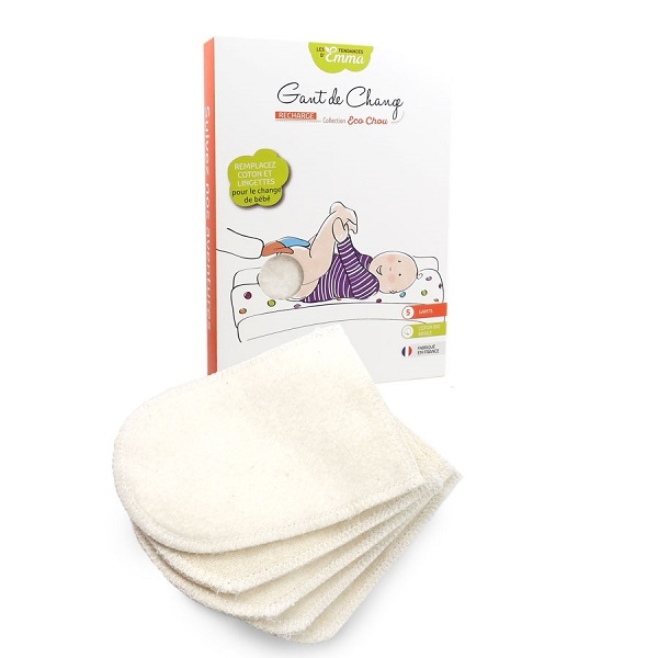 Kit Eco Chou Carrés Bébé Lavables en Coton Bio LES TENDANCES D'EMMA